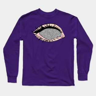 White Noise Eye Long Sleeve T-Shirt